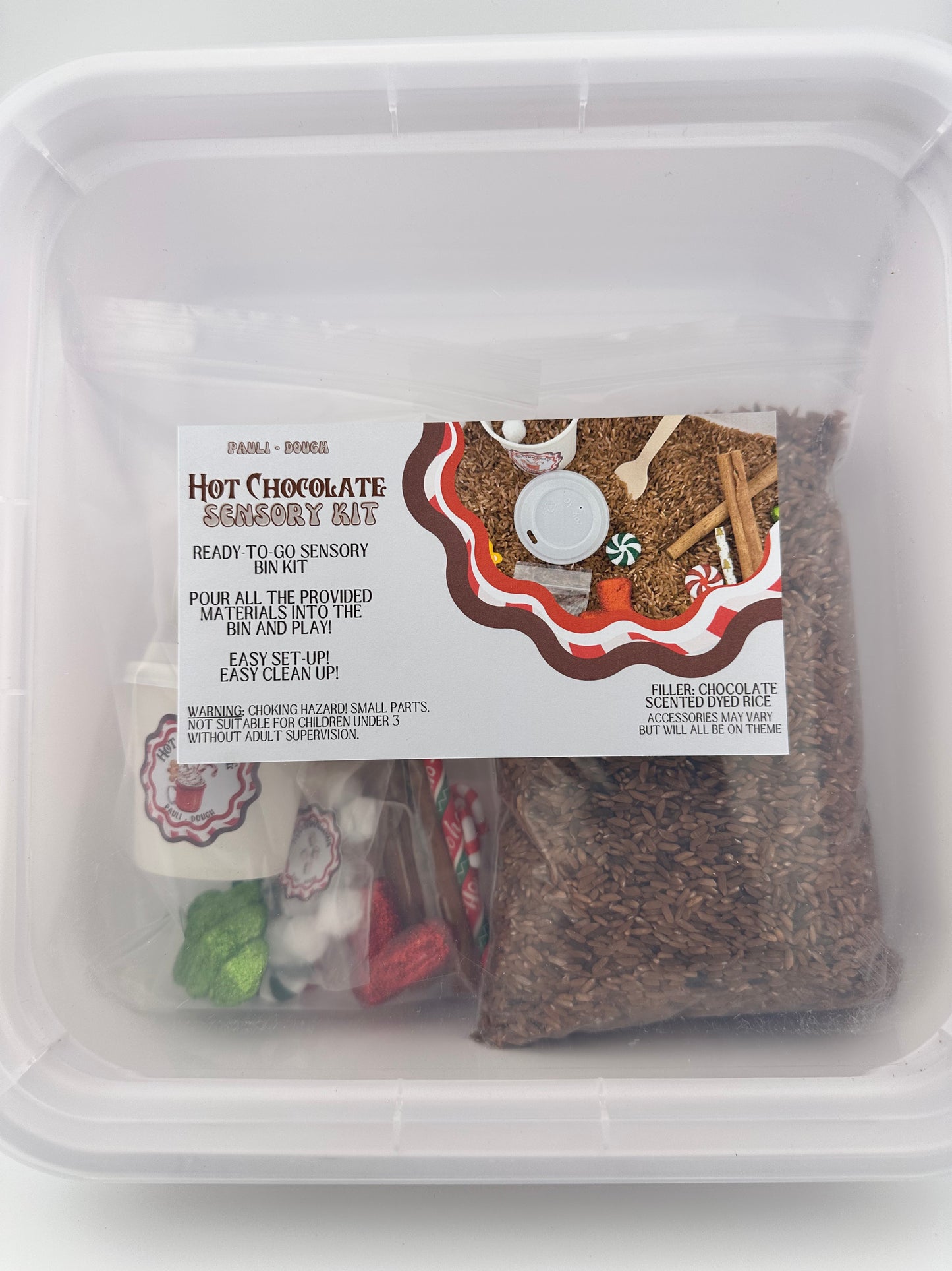 Hot Chocolate Ready-To-Go Sensory Bin Kit